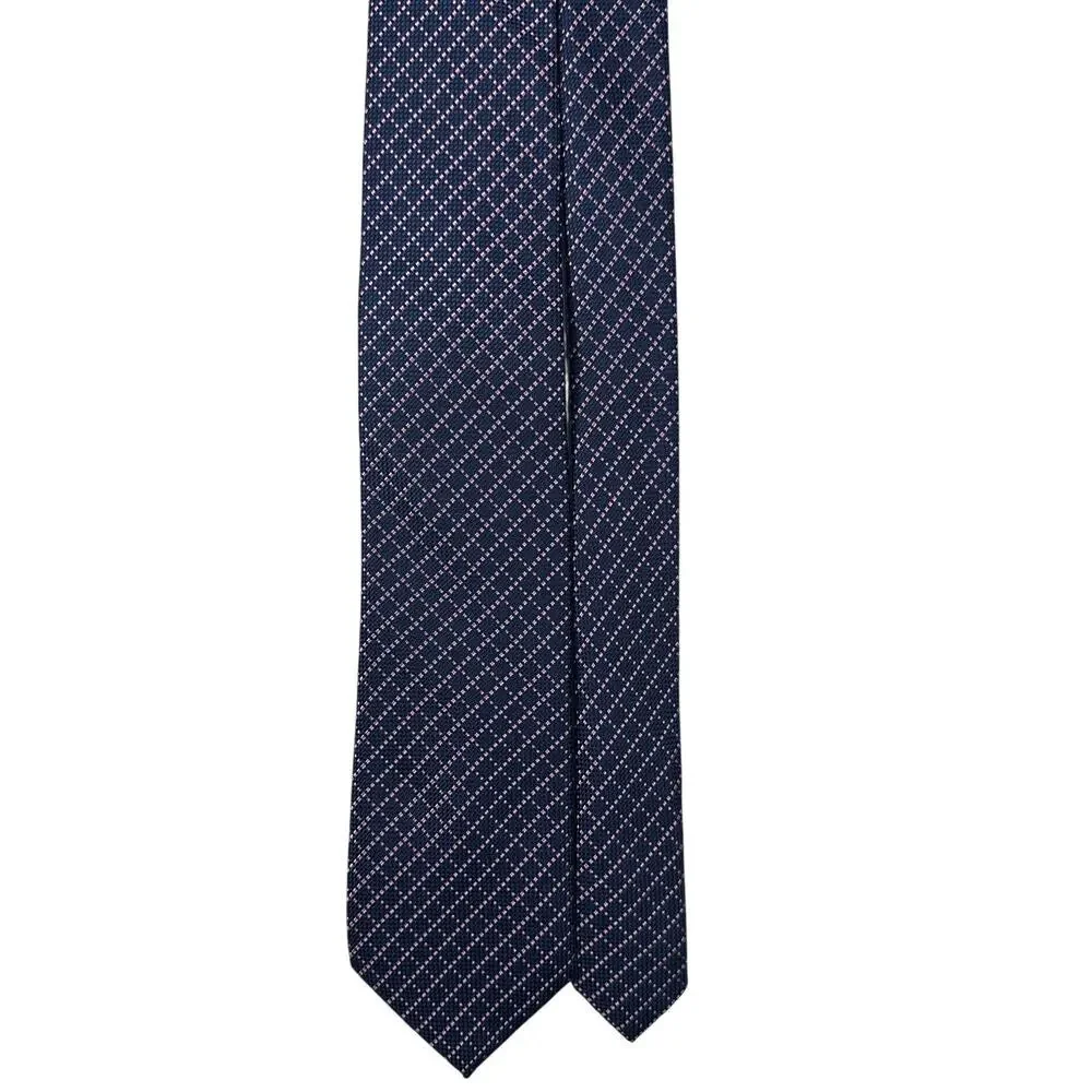 Black Brown 1826 100% Silk Mens Neck Tie Navy Blue Pastel Pink‎ Woven Plaid